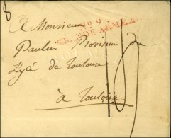 N° 9 / GRANDE ARMEE (rouge) Sur Lettre Avec Texte Daté De Munich. 1806 Et Signé '' Le Prince De... - Sellos De La Armada (antes De 1900)