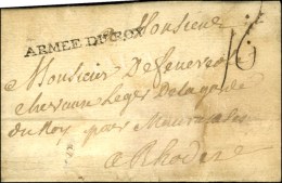 ARMEE DU ROY Sur Lettre Avec Texte Daté Du Camp De Bruxelles. 1747. - TB / SUP. - R. - Sellos De La Armada (antes De 1900)