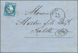 GC 2818 / N° 60 Conv. Stat SALCES / N. P. (65) + BM Sur Lettre Avec Texte Daté De Salces. 1873. - TB. - Correo Ferroviario