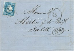 GC 2818 / N° 60 Conv. Stat SALCES / N. P. (65) + BM Sur Lettre Avec Texte Daté De Salces. 1873. - TB. - Poste Ferroviaire