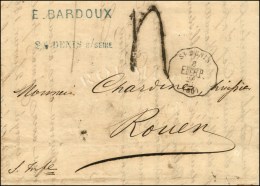 Conv. Stat. ST DENIS / ENG.P (60), Taxe Tampon 4. 1872. - TB / SUP. - R. - Correo Ferroviario