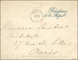 Conv. Stat. MONTIGNY / CAMB. D. (57) Sur Lettre Avec Franchise Bleue Présidence De La République. -... - Railway Post