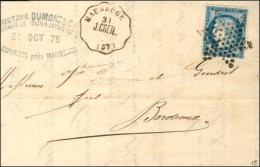 Etoile / N° 60 CONV. STAT. MAUBEUGE / J. CREIL. (57) (Cote : 300). 1875. - TB. - Poste Ferroviaire