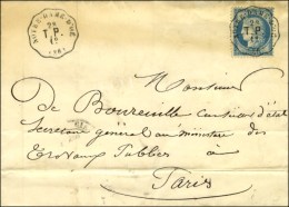 CONV. STAT. NOTRE-DAME-D'OE / T.P. (36) / N° 60 (Cote : 300). 1876. - TB / SUP. - Railway Post
