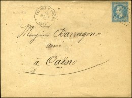 Losange MP / N° 29 CONV. STAT. VELARS-S-OUCHE / DIJ.L-R (20) (station Inconnue Sur La Ligne). 1870. - TB / SUP.... - Railway Post