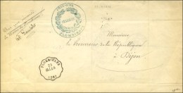 CONV. STAT. PLOMBIERES (20) / DIJ.L-R Sur Lettre En Franchise Pour Dijon. 1873. - SUP. - Correo Ferroviario