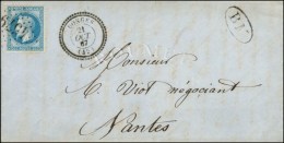 GC 4579 / N° 29 Càd T 22 DONGES (42) + BM Sur Lettre De Paimboeuf Pour Nantes. 1867. - TB / SUP. - Railway Post