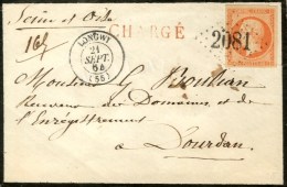 GC 2081 / N° 16 Càd T 15 LONGWY (55) Sur Lettre Chargée. 1864. - TB / SUP. - 1849-1876: Classic Period