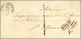 Càd T 15 LES ROSIERS-S-LOIRE (47), Taxe 25 DT Annulée Plume Et Rectifiée 1 (FL). 1853. - TB.  ... - 1859-1959 Briefe & Dokumente