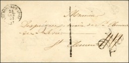 Càd T 15 LES ROSIERS-S-LOIRE (47), Taxe 25 DT Annulée Plume Et Rectifiée 1 (FL). 1853. - TB.  ... - 1859-1959 Covers & Documents