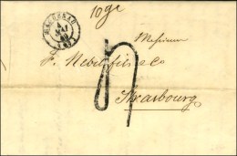 Càd T 15 HAGENAU (67), Taxe Tampon 4 FL. 1849. - SUP. - 1859-1959 Lettres & Documents