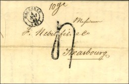 Càd T 15 HAGENAU (67), Taxe Tampon 4 FL. 1849. - SUP. - 1859-1959 Covers & Documents