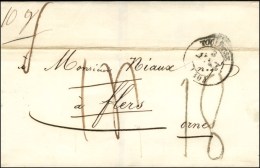 Càd T 15 TOULOUSE (30) Taxe 14 Rectifiée 18 Au Tampon (FL) (1 FL + 8 FL). 1848. - TB. - R. - 1859-1959 Lettres & Documents