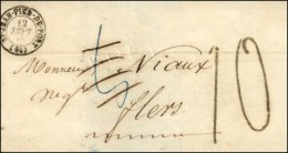 Càd T 15 ST-JEAN-PIED-DE-PORT (64) Taxe 8 Rectifiée 10 Au Tampon (FL). 1848. - TB / SUP. - 1859-1959 Covers & Documents