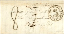 Càd T 13 CLERMONT-FERRAND (62) Taxe 7 Rectifiée 8 Au Tampon (FL). 1846. - TB. - 1859-1959 Lettres & Documents