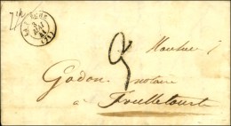 Càd T 15 LA FLECHE (71), Taxe Tampon 3 FL. 1841. - SUP. - 1859-1959 Lettres & Documents
