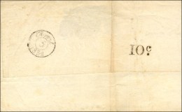 Càd T 12 MARSEILLE + P.P. Sur Imprimé Pour Paris, Au Verso Taxe Tampon 10c. 1832. - TB / SUP. - R. - 1859-1959 Briefe & Dokumente