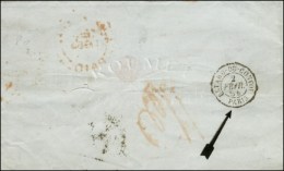 Lettre De Londres Pour Paris, Au Verso Càd RETARD DU CONVOI / PARIS. 1854. - TB. - Autres & Non Classés