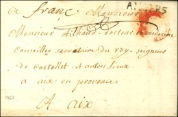 ANGERS + '' Franc '' Sur Lettre Avec Texte Daté D'Angers Le 22 Septembre 1763 Adressée à Aix.... - Autres & Non Classés