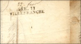 DEB. 11 / VILLEFRANCHE. 1822. (cote : 220). - TB / SUP. - Autres & Non Classés