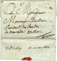 70 / LACAUNE Rouge. Au Verso, '' Deb. D'alby ''. 1812. - TB. - Autres & Non Classés