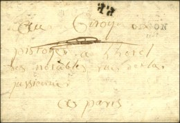 P.12.P. / ORGON Sur Lettre Avec Texte Pour Paris. Au Recto, P.P. (fleur De Lys échoppée Avant Le... - Autres & Non Classés