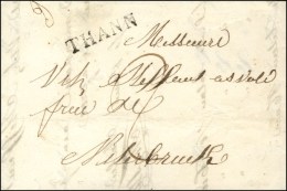 THANN (sans 66) Sur Lettre Avec Texte Pour Niderbruck. 1827. - SUP. - Autres & Non Classés