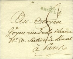 26 / BROGLIE Bleu (connu En1794) Sur Lettre Sans Texte. - TB. - R. - Autres & Non Classés