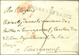 3 / BURGE LES BAINS (NR De Bourbon L'Archambault) Sur Lettre Avec Texte Daté An 6. - TB. - R. - Autres & Non Classés