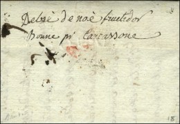 '' Debsè De Noè Fructidor Bonne Pour Carcassonne '' Sur Lettre D'Orléans. 1820 (cote > 300... - 1701-1800: Précurseurs XVIII