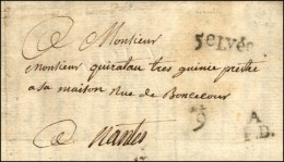 Lettre En Port Dû De La Petite Poste De Nantes Du Bureau A (5e Levée Du 9). 1790. - TB. - R. - 1701-1800: Précurseurs XVIII