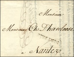 Lettre En Port Payé De La Petite Poste De Nantes. PORT PAIE (Ln° 1) Sur Circulaire Commerciale... - 1701-1800: Précurseurs XVIII