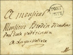 PORT / PAYE Sur Lettre Avec Texte Daté De Lyon Pour La Guillotière. 1792. - TB / SUP. - 1701-1800: Precursores XVIII