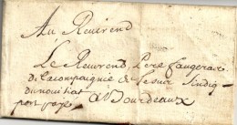 Lettre Avec Texte Daté De Cap Breton. Au Recto, Mention Manuscrite '' Port Payé ''. 1683. - TB. - ....-1700: Precursors