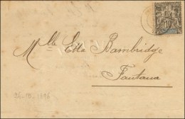 Càd PAPEETE / TAÏTI / 10c Groupe Sur Lettre Pour Fontana. 1896. - TB. - Autres & Non Classés