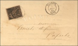 Càd PAPEETE / TAÏTI / CG N° 50 Sur Lettre Locale. 1885. - TB / SUP. - Other & Unclassified