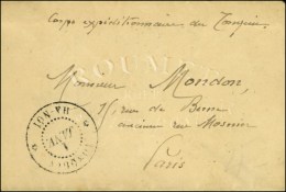 Càd TONKIN / HA-NOI 1 JANV. (85) Sur Petite Enveloppe Format Carte De Visite En Franchise Du Corps... - Autres & Non Classés