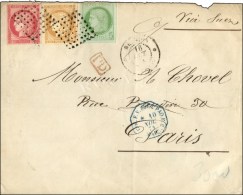 Losange / CG N° 17 (def) + 21 + 22 Càd REUNION / ST DENIS Sur Lettre 2 Ports Pour La France. 1874. - TB.... - Otros & Sin Clasificación