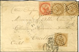 Losange / Col. Gen. N° 3 (3) + 5 Grand Càd CAYENNE / GUYANE FRANCAISE. 1864. - TB. - Autres & Non Classés