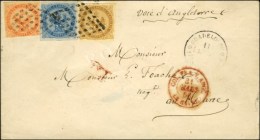 Losange / Col. Gen. N° 3 + 4 + 5 Càd GUADELOUPE / POINTE A PITRE. 1866. - TB. - Other & Unclassified