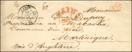 (E) PARIS (E) 60 Sur Lettre Pour St Pierre De La Martinique. 1846. - TB / SUP. - Autres & Non Classés