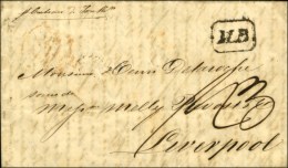 Cachet Encadré MB (mobile Box) Sur Lettre Du Havre Pour Liverpool. 1844. - TB / SUP. - Autres & Non Classés