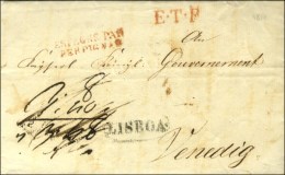 Marque Postale LISBOA Sur Lettre Avec Texte Daté De Lisbonne Le 23 Janvier 1819 Adressée à... - Autres & Non Classés