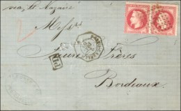 Ancre / N° 32 Paire (1 Ex Pd) Càd Octo PORTO-CABELLO * Sur Lettre 2 Ports Pour Bordeaux. 1869. - TB. -... - Schiffspost