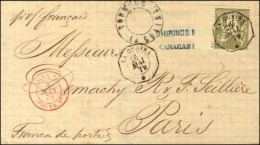 Càd Octo LA GUAYRA * / N° 72 Sur Lettre Pour La France. 1879. - TB / SUP. - R. - Schiffspost