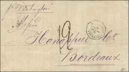 Càd Octo COLON-ASPINWALL * Sur Lettre Pour Bordeaux. Taxe Tampon 12. 1875. - TB / SUP. - R. - Correo Marítimo