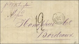 Càd Octo COLON-ASPINWALL * Sur Lettre Pour Bordeaux. Taxe Tampon 12. 1875. - TB / SUP. - R. - Poste Maritime