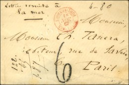 Càd Rouge OUTRE-MER / PORT VENDRES Sur Lettre Avec Mention Manuscrite '' Lettre Remise à La Mer '',... - Poste Maritime