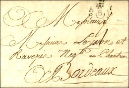 Lettre Avec Texte De St Pierre De La Martinique Pour Bordeaux. MP D'entrée Ornée B / COLONIES (Cote :... - Maritime Post