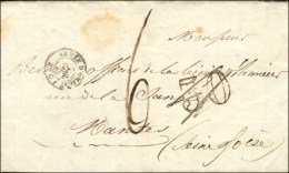 Càd (double Cercle) ARMEE D'ORIENT / Bau C Taxe 30 DT Annulée Et Rectifiée 6 Sur Lettre Avec... - Autres & Non Classés